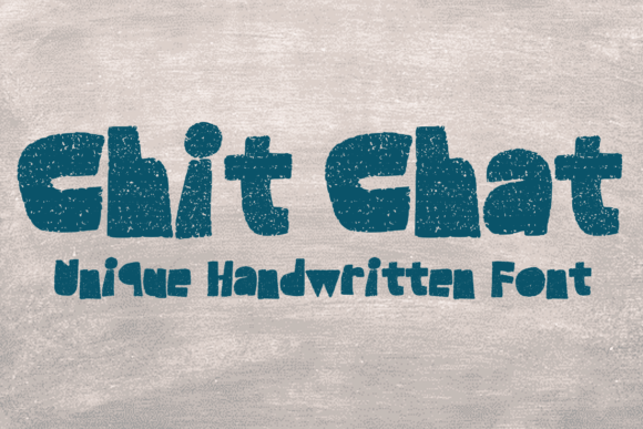 Chit Chat: A Handwritten Display Font That Feels Like a Real Conversation