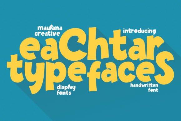 Eachtar: A Friendly Handwritten Display Font for Digital Brands