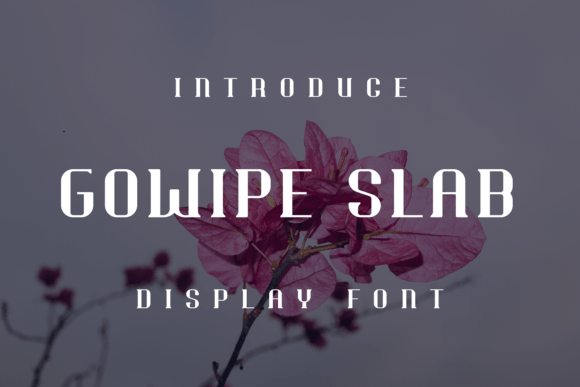 Gowipe Slab: A Display Font That Feels Like a Quiet Smile