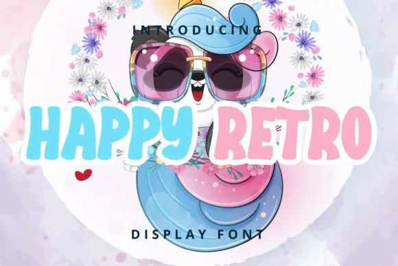 Happy Retro: A Playful Display Font That Elevates Small Business Branding