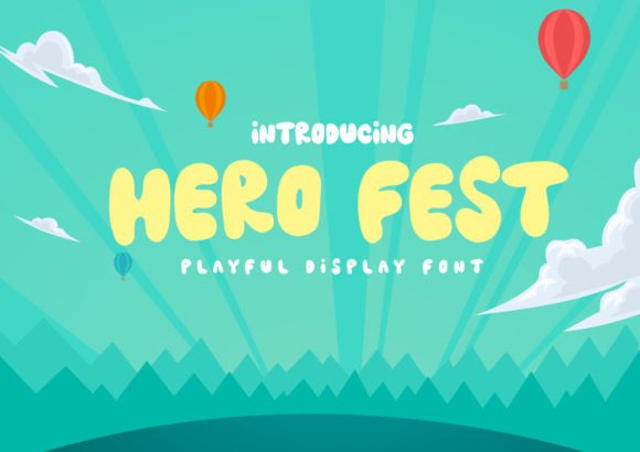 Hero Fest: A Whimsical Display Font for Small Business Branding