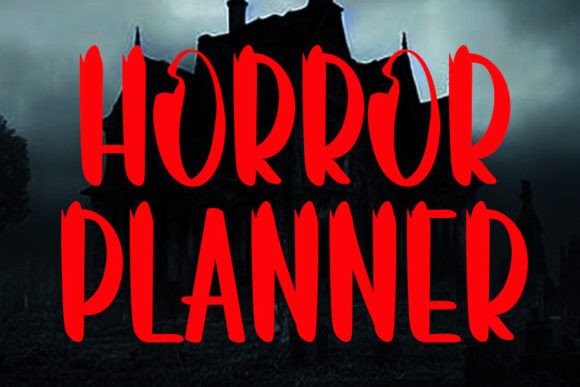 Horror Planner: A Display Font That Adds Mystery & Polish