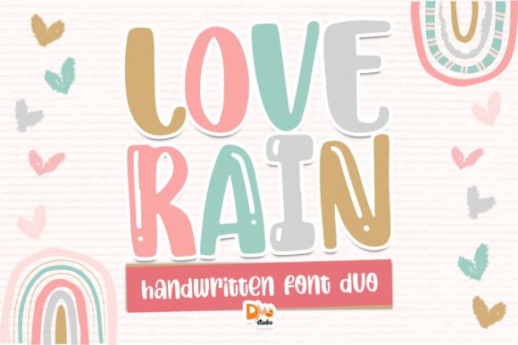 Love Rain Display Font for Modern Web Design