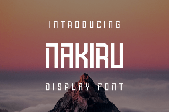 Nakiru: A Display Font That Makes Headlines Pop