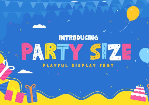 Party Size: A Whimsical Display Font for Digital Branding