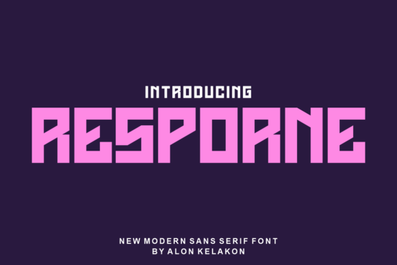 Resporne: A Display Font That Earns Its Space