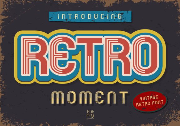 Retro Moment: A Vintage Display Font That Builds Brand Trust