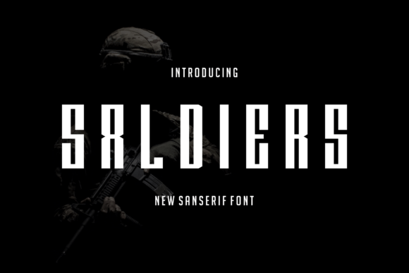 Saldiers Display Font for Handmade Brands & Printables