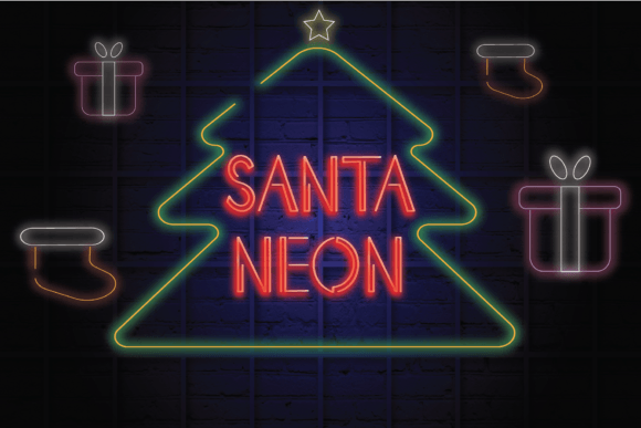 Santa Neon: A Display Font That Grabs Attention—Fast