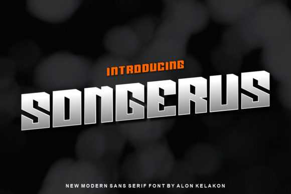 Songerus: A Display Font That Cuts Through the Feed