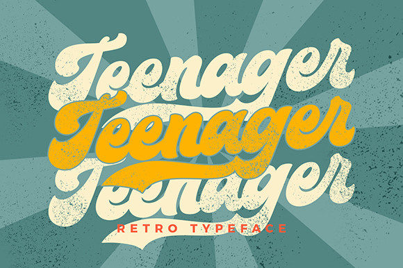 Teenager Font: A Retro Display Typeface That Anchors Brand Identity