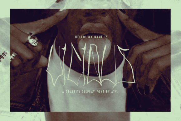 Vicious: A Bold, Handwritten Gothic Display Font for Impactful Branding